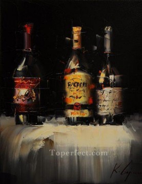 黒 3 カル ガジュム テクスチャードのワイン Oil Paintings